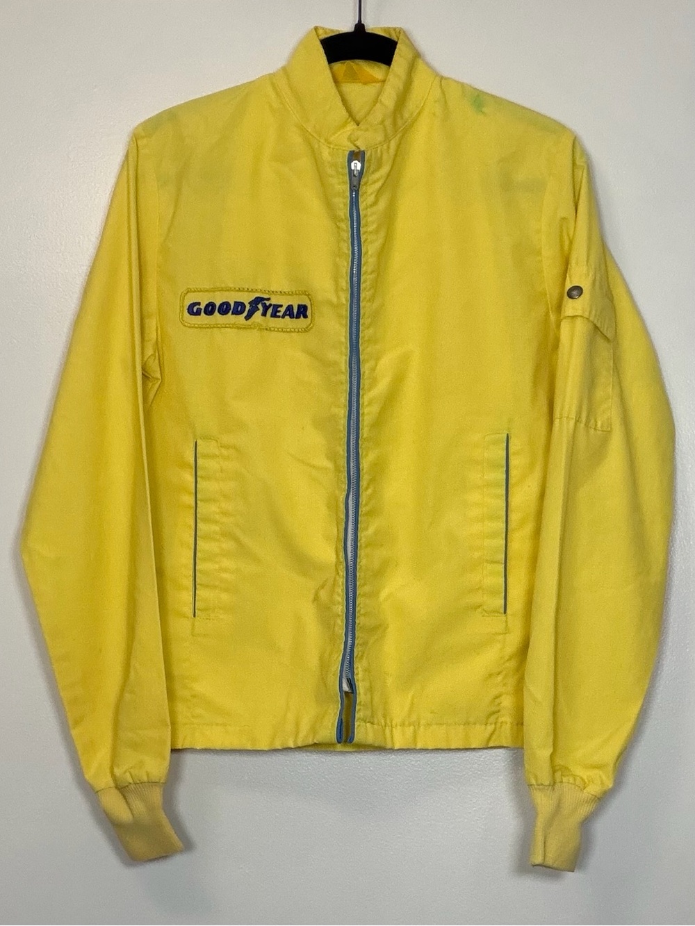 Vintage Goodyear Yellow Racing Zip-Front Jacket
